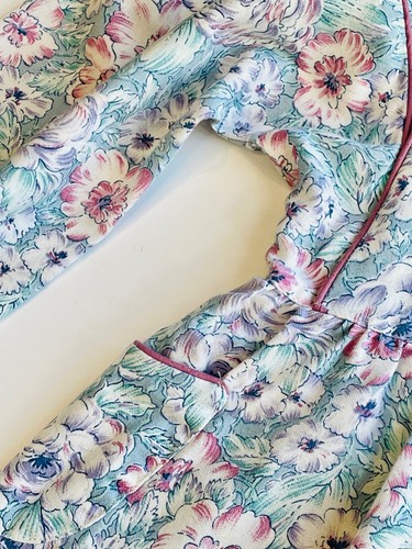 VTG 80'S-90'S MOUSE FEATHERS BLUE&PINK FLORAL PRINT PRAIRIE DRESS*GIRL'S 6 - Picture 4 of 7