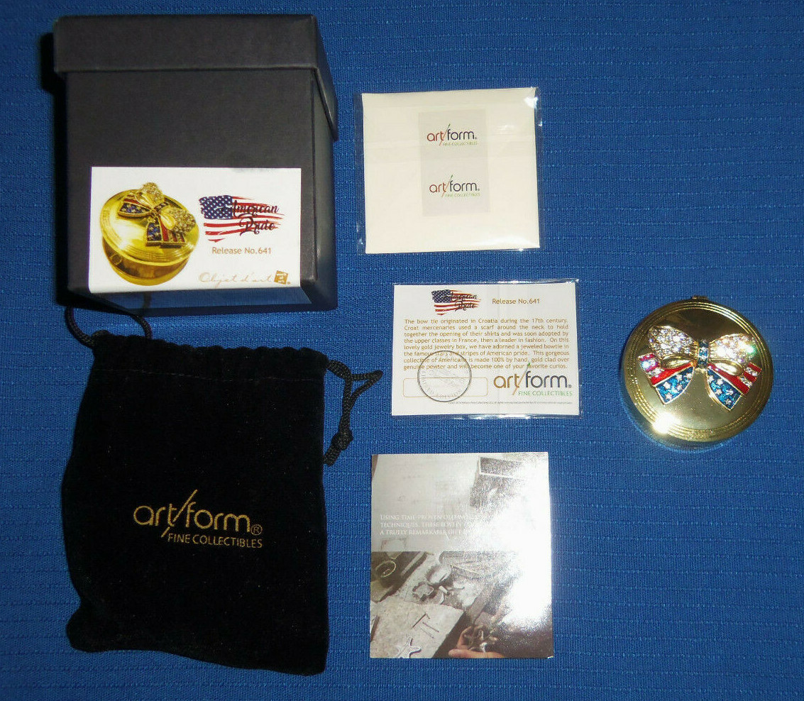 NEW American Pride Trinket Box by Art Form Fine Collectibles No. 641 eBay