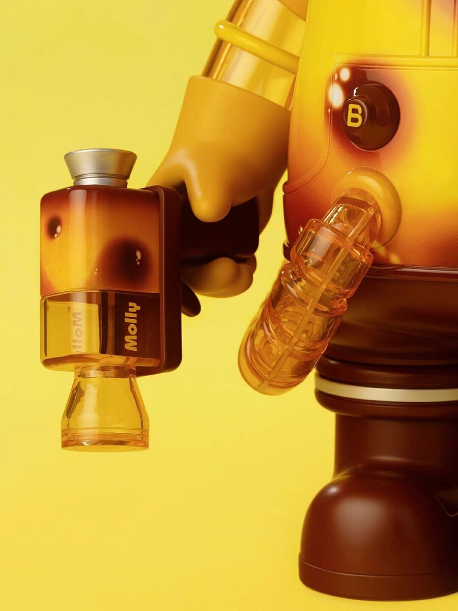 POP MART Mega SPACE MOLLY Egg Tart 400% Designer Figure PVC POP MART Mega SPACE MOLLY Egg Tart 400% Designer Figure PVC