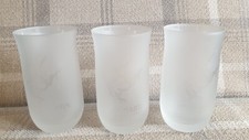Set of 3 Remy Martin Branded Champagne Cognac Brandy Frosted Glasses France