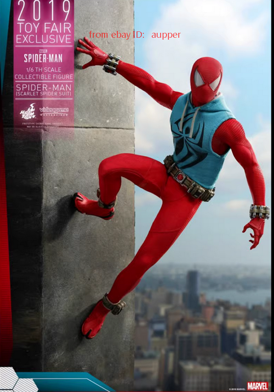 Hot Toys Vgm34 1/6 Spider-Man Scarlet Spider Suit Action Figure In