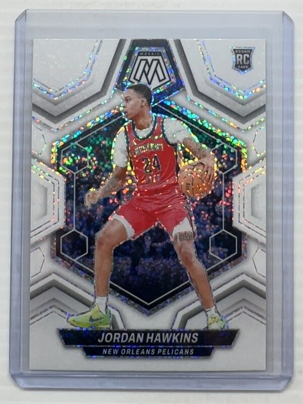 2023-24 Mosaic Jordan Hawkins White Sparkle Prizm SSP Rookie RC #243 Pelicans