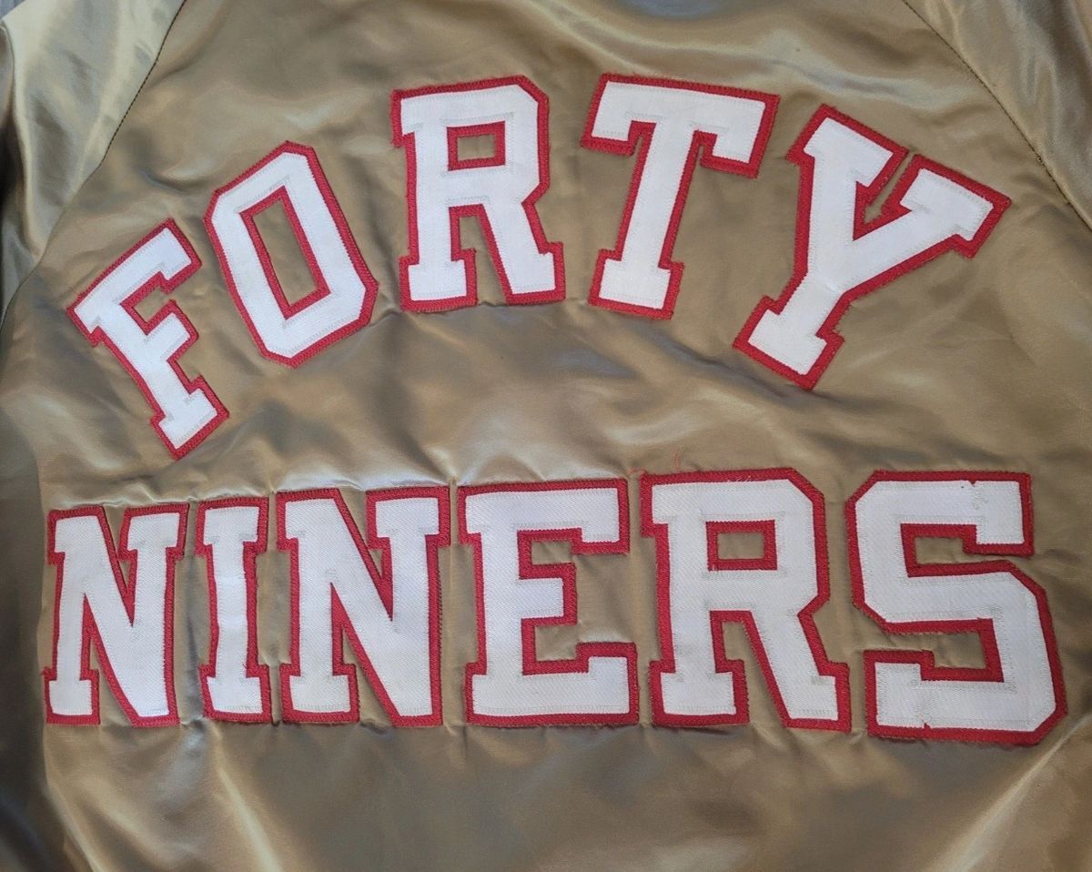 Authentic Vintage 49ers ChalkLine Team NFL Gold Satin jacket Authentic Vintage 49ers ChalkLine Team NFL Gold Satin jacket