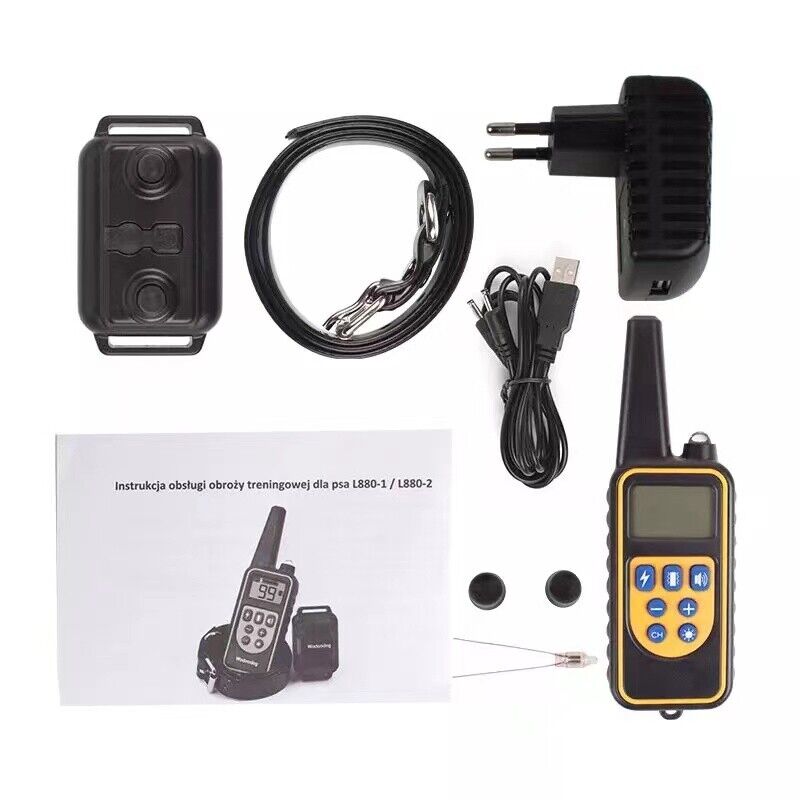 2600 FT Dog Training US Collar Rechargeable Remote Shock  PET Waterproof Trainer