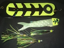 High Percentage Trolling Bait/Meat Rig/ Bite My Herring Strip And 8” Flasher