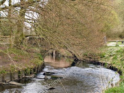 Photo 12x8 Approaching Lever Bridge Middleton/SD8706 The River Irk, close c2010