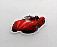vianille - STICKER  Autocollant FERRARI voiture décapotable  - 6 x 3,5 cm