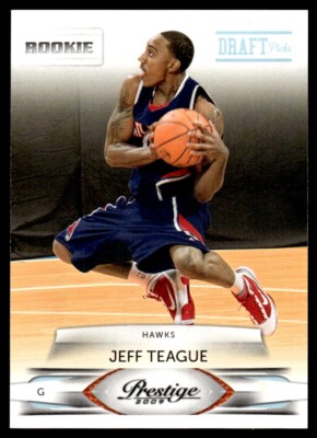 2009-10 Panini Prestige Draft Picks Light Blue Jeff Teague Rookie 571/999
