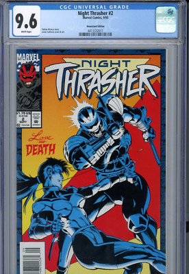 Night Thrasher #2 (1993) Marvel CGC 9.6 White Newsstand Edition