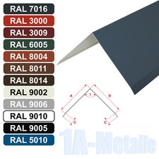 Firstblech Stahl Verzinkt Winkelblech Dachblech RAL Farben Dach First 8