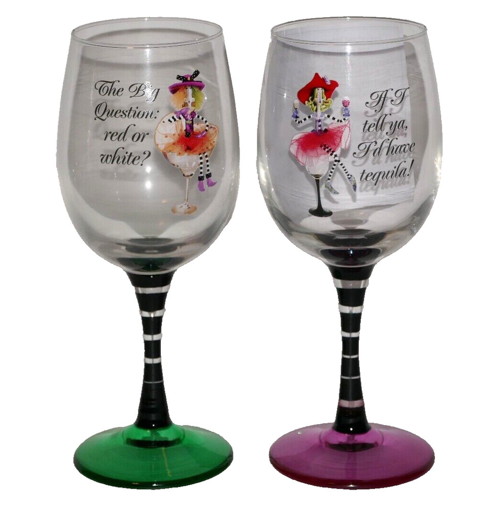 Bradford Exchange Stylish Dolly Mamas Happy Hour Glassware Set