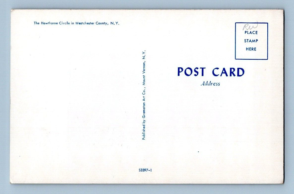 1950'S. HAWTHORNE CIRCLE. WESTCHESTER CO, NY. POSTCARD. FX23 eBay