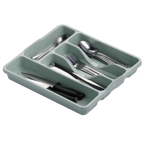 Cutlery Tray Drawer 5 Section Small Plastic Kitchen Insert Spoon Fork Organiser - Picture 24 of 26