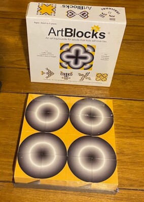 Art Blocks: Art puzzles for adults that kids love too. Executive, artist gift.