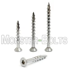 #8 Star Drive Flat Head w/ Nibs, 305 Stainless Steel Type 17 Wood / Deck Screws