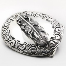 Feather Buckle Stainless Steel Biker Belt Buckle Q024D Punk Accessories BZ