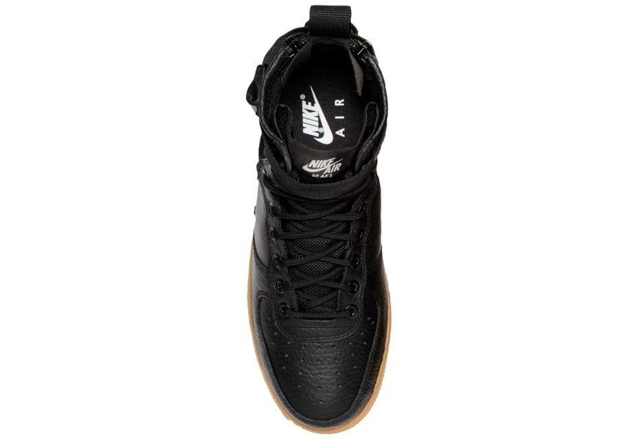 NIKE W SF AIR FORCE 1 AF1 MID BLACK GUM AA3966 002 US WMNS