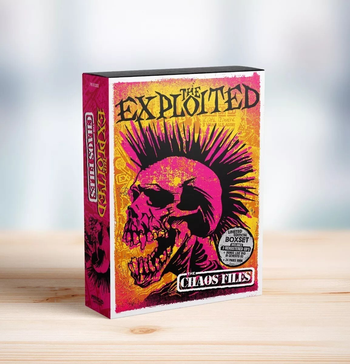 BOX SET 3 CD + DVD + BOOK THE EXPLOITED THE CHAOS FILES BRAND NEW