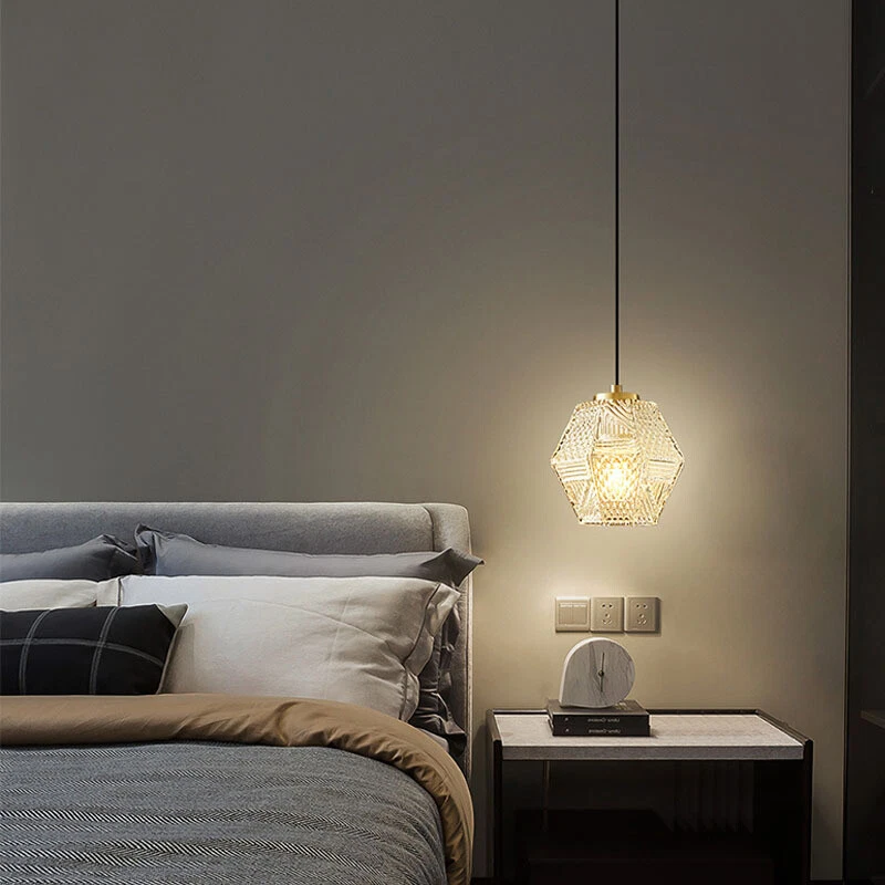 Glass outlet bedroom light