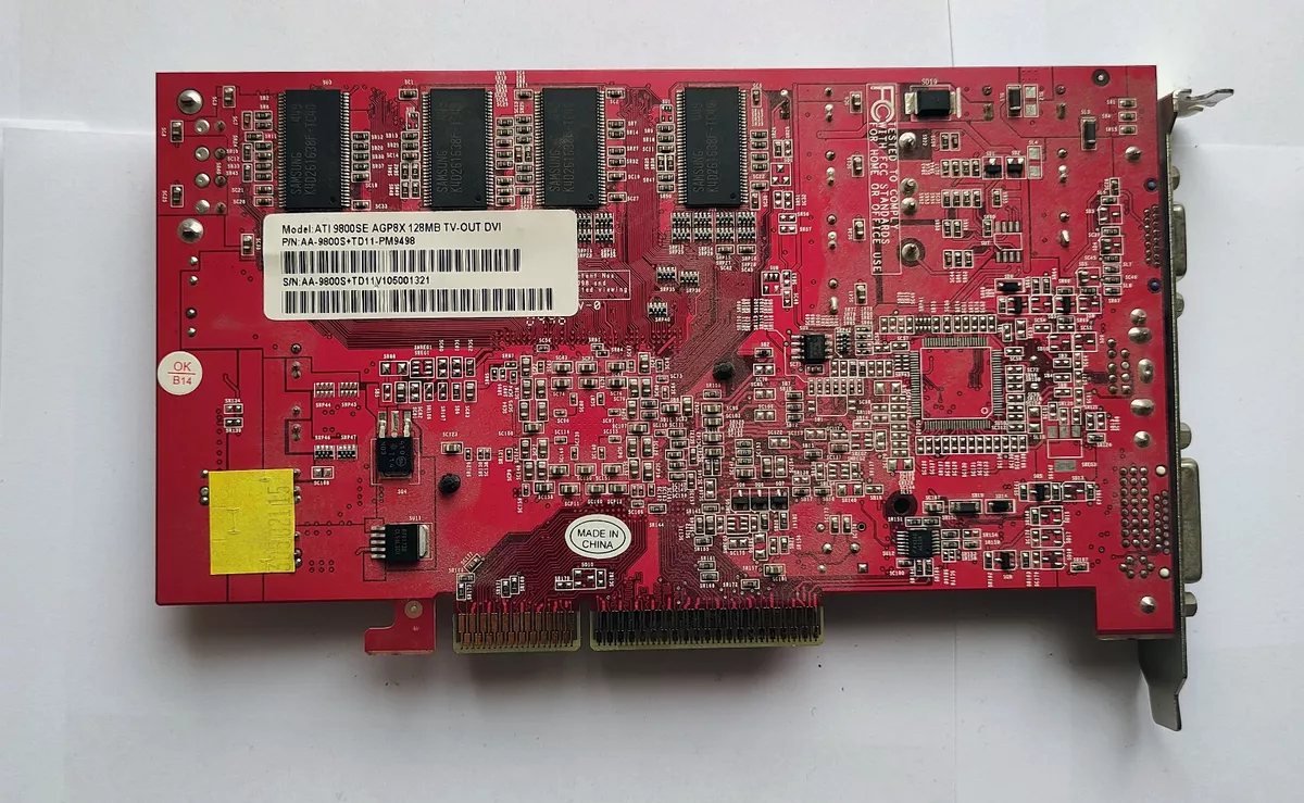 XpertVision ATi Radeon 9800SE 128MB AGP VGA Card Test OK eBay