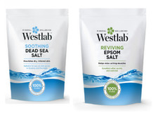 Westlab Bath Salt Reviving Cleansing Smooth Skin 1kg Epson, Dead Sea