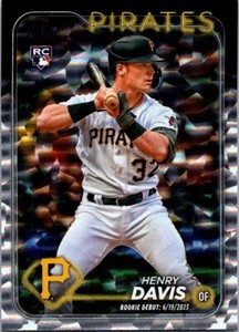 2024 Topps Update Debut Silver Crackle Foilboard Henry Davis #US162 Rookie RC