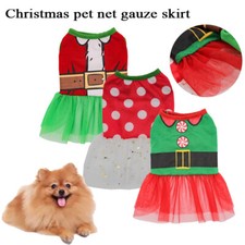 Christmas Small Pet Dog Cat Lace Skirt Princess Tutu Dress Puppy Clothes Appar '