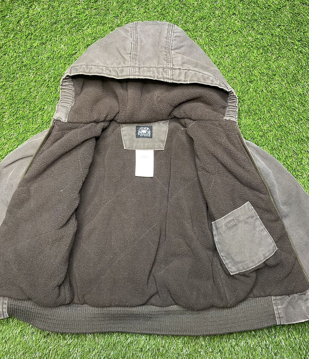 Polar King By Key Fleece Lined Canvas Hooded Full Zip Jacket Polar King By Key Fleece Lined Canvas Hooded Full Zip Jacket