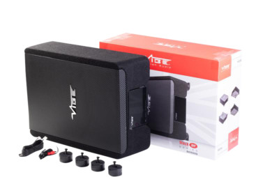 VIBE Car Audio Subwoofer   Black Air 10 inch SQ Active Shallow Enclosure 900w