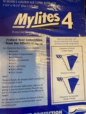 GERBER MYLITES 4 MYLAR SILVER GOLDEN AGE COMIC BOOK SLEEVES 50-COUNT BRAND NEW
