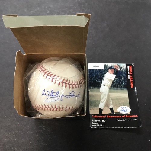 Whitey Ford NY Yankees AUTOGRAPH Signed 