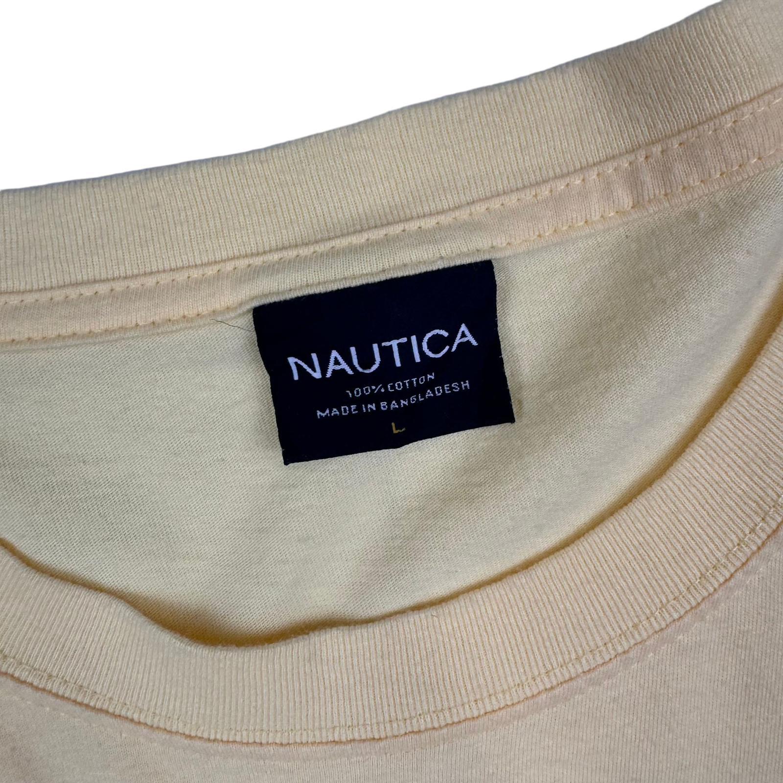 Nautica Graphic Single Stitch T-Shirt Yellow Men's Extra Large image 6