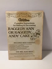 Wilton Complete Instructions Baking & Decorating Raggedy Ann/Raggedy Andy Cake