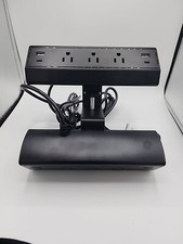 2 in 1 Desk clamp power strip with USB C and A dual layer desktop edge