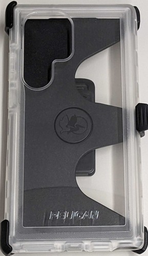 Pelican Voyager Series Case & Holster for Samsung Galaxy S23 Ultra - Clear/Black