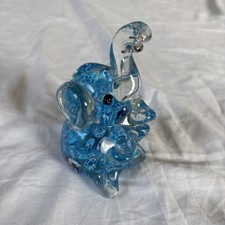 Blue Elephant Art Glass Murano style figurine...