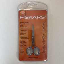 Fiskars Quality Forged Embroidery Scissors, 4 Inch, Fine Tip, Stainless Steel