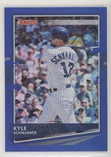 2020 Panini Donruss Holo Blue Kyle Schwarber #178 8k4