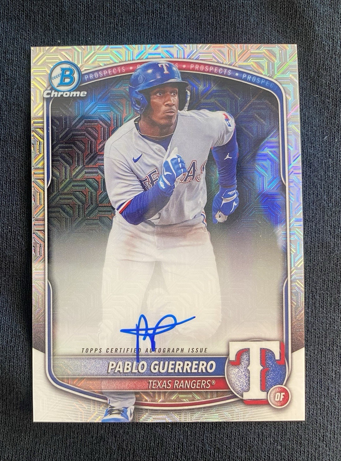 2025 Bowman - Chrome Prospect Mega Box Autographs Pablo Guerrero #BMA-PG (RC)