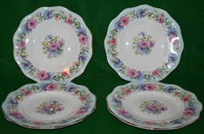 4 VNTG EB FOLEY 6 DESSERT/BREAD PLATE -CORNFL...