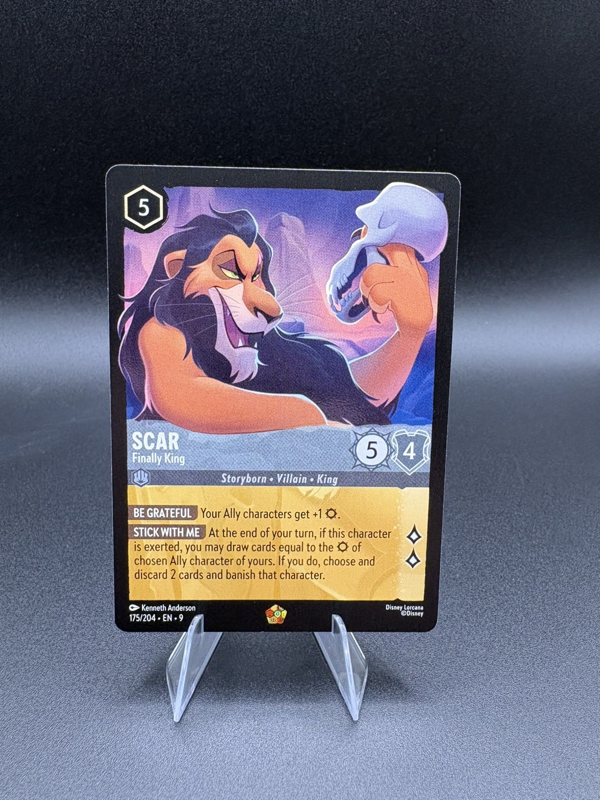 Scar - Finally King 175/204 Legendary Disney Lorcana Fabled NM