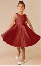 Azazie Coco Formal Flower Girl Dress In Terracota Size 8