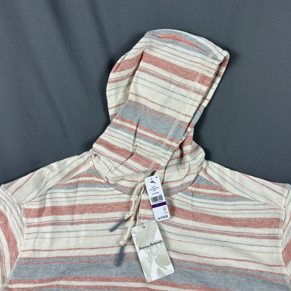 Tommy Bahama Golf Hoodie Coral Coastline Baja 2XLB Multicolor Cotton MSRP $158 - Image 3 of 4