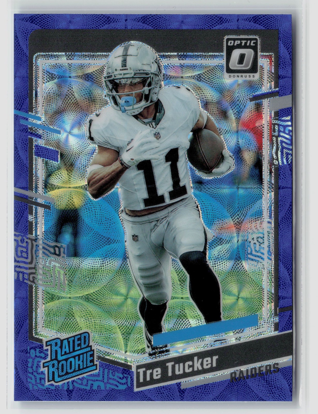 Tre Tucker #261 2023 Panini Donruss Optic Blue Scope Rookie Rc Raiders