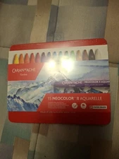 Caran D'ache Neocolor I Water-Resistant Wax Pastels 15 Colors 7000.315 NEW