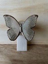 Bath Body Works Wallflowers Plug Silver Butterfly w Glitter Sparkle