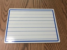 PRIMARY LEVEL HANDWRITING PRACTICE DRY ERASE BOARD / 12" X 9" / RULED