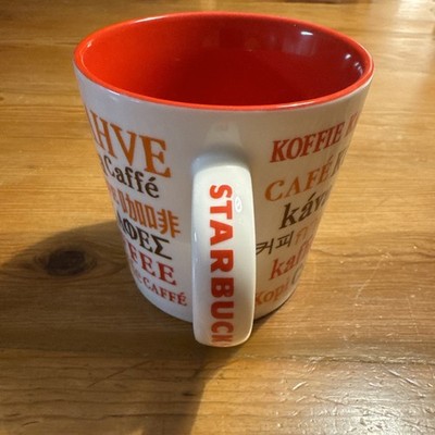 Starbucks Multicolor, Coffee Spelled in Different Languages Mug 16 oz 2008 (017)