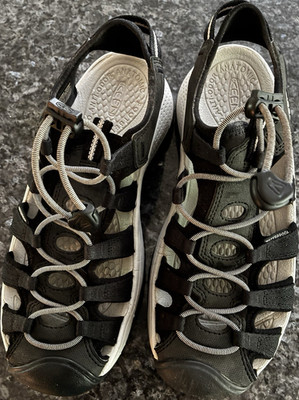 Worn ONCE!! KEEN Astoria West Closed Toe Sandals Black/Grey  Women s US 7.5