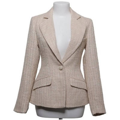 Meshki, Blazer, Größe: XS, Beige, Elasthan/Polyester, Karo, Tweed, Damen #7xR